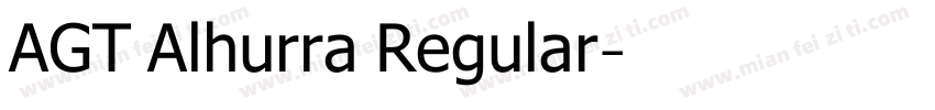 AGT Alhurra Regular字体转换